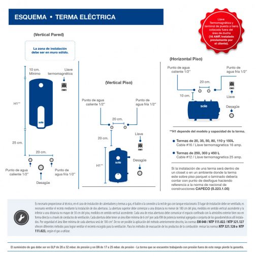 TERMA ELEC SOLE "ELITE" APORC  50 LTS C/ACC - SOLE - Image 2
