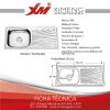 LAVADERO ACERO 96X43 - 1 POZA C/ESC - ARLETT - Image 2