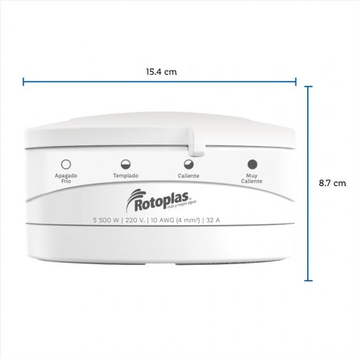 DUCHA 4T 220V CM BLANCA - ROTOPLAS - Image 2
