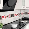 INSERTO  DECORADO COCINA HD RUBY ROJO 15X60 CM - CELIMA - Image 3